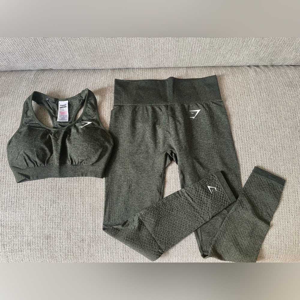 Gymshark Matching Set - Khaki